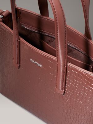 Small Croc Effect Tote Bag Calvin Klein K60K612539HJM