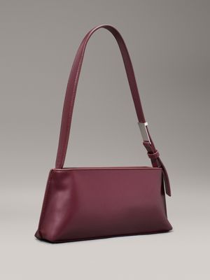 oxblood shoulder bag for women calvin klein