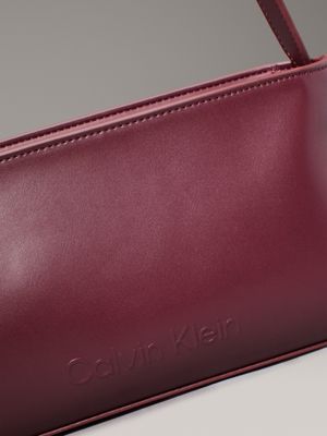 oxblood shoulder bag for women calvin klein