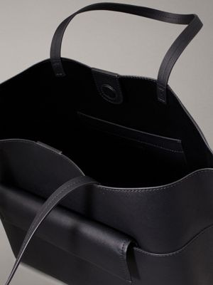 ck black saffiano tote bag for women calvin klein