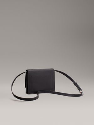 ck black saffiano crossbody bag for women calvin klein