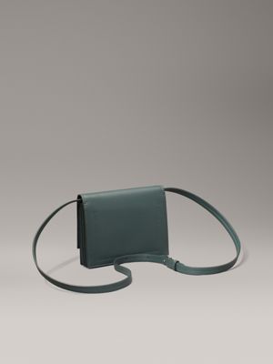 palm green saffiano crossbody bag for women calvin klein