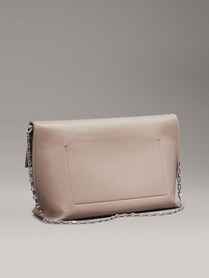 cinder pebbled shoulder bag for women calvin klein