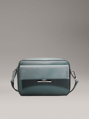 green saffiano crossbody bag for women calvin klein