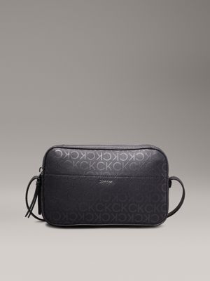 black logo crossbody bag for women calvin klein