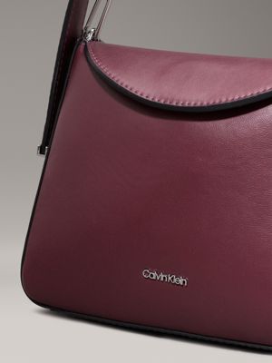 oxblood small handbag for women calvin klein