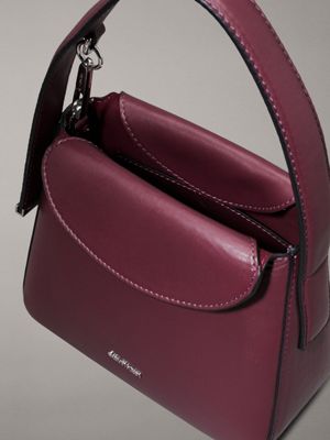 oxblood small handbag for women calvin klein