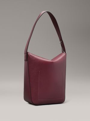 oxblood bucket bag for women calvin klein