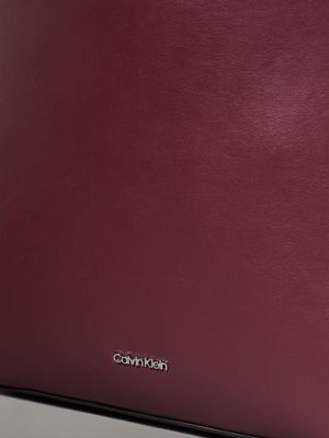 oxblood bucket bag for women calvin klein