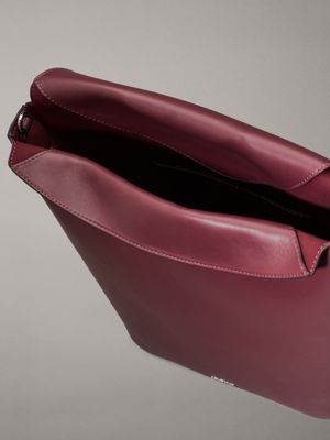 oxblood bucket bag for women calvin klein