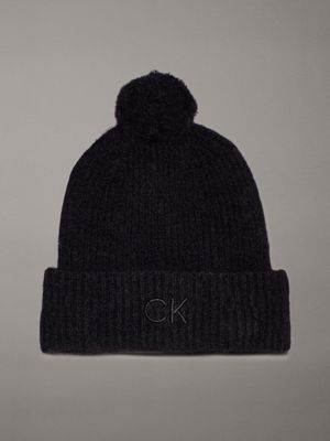 Weiche Beanie mit Bommel Calvin Klein K60K612586BEH