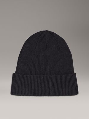 ck black beanie for women calvin klein