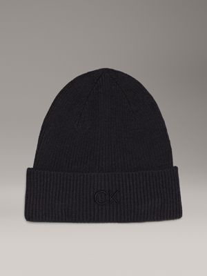 black beanie for women calvin klein