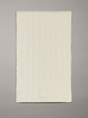 white soft scarf for women calvin klein