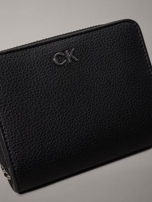 ck black wallet and keyring gift set for women calvin klein