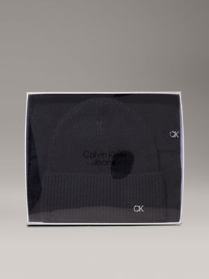 ck black wool cashmere blend gift set for women calvin klein