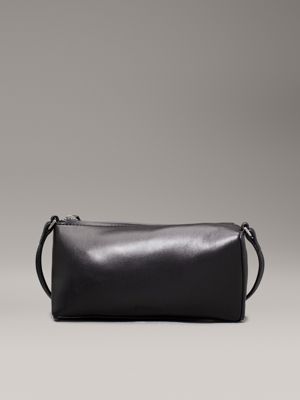 black mini nappa leather crossbody bag for women calvin klein