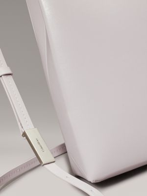 lilac marble leather crossbody bag for women calvin klein