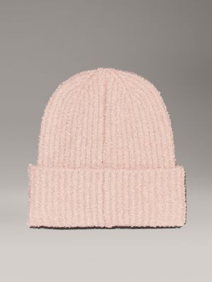 gray morn boucle beanie for women calvin klein jeans