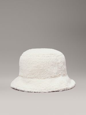 birch boucle bucket hat for women calvin klein jeans