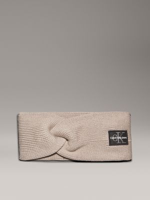 grey twist headband for women calvin klein jeans