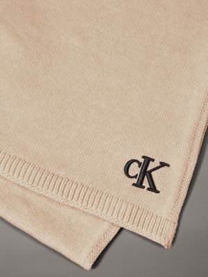 grey knit scarf for women calvin klein jeans