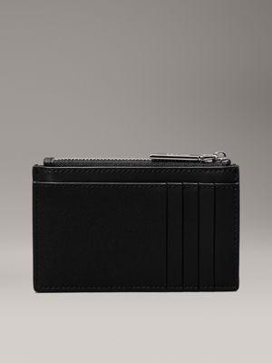 ck black croco croc effect cardholder for women calvin klein