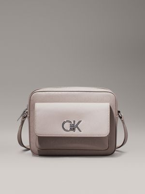 brown logo crossbody bag for women calvin klein