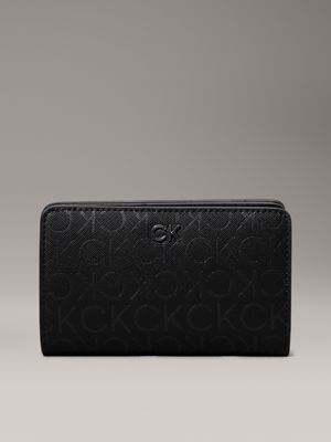 black logo billfold wallet for women calvin klein