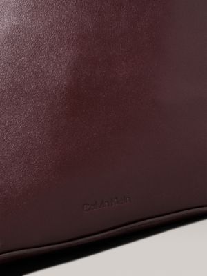 cherrywood nappa leather crossbody bag for women calvin klein