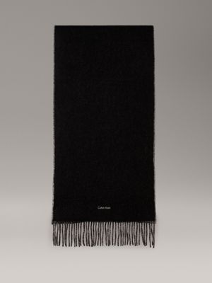 black wool scarf for women calvin klein