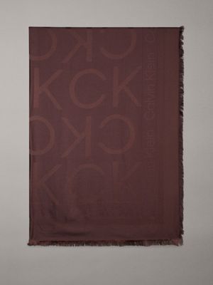 Calvin Klein Black Cotton Women Scarf