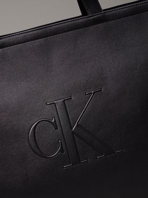 black large slim tote bag for women calvin klein jeans