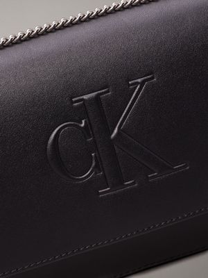 black convertible shoulder bag for women calvin klein jeans