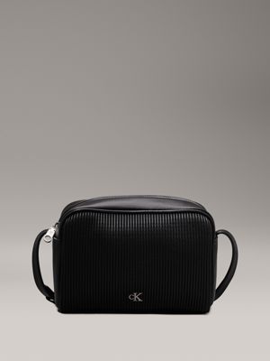 black ribbed crossbody bag for women calvin klein jeans