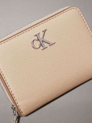 crockery zip around wallet for women calvin klein jeans