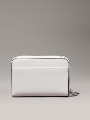 gray morn zip around wallet for women calvin klein jeans