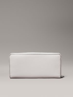 gray morn zip around wallet for women calvin klein jeans