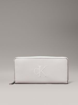 grey zip around wallet for women calvin klein jeans