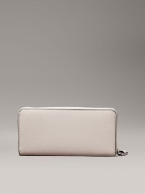 porcelain sand zip around wallet for women calvin klein jeans