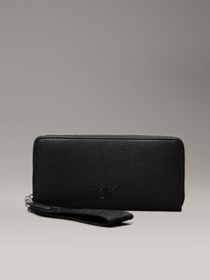 black zip around wallet for women calvin klein jeans