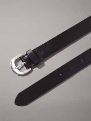 black skórzany pasek dla kobiety - calvin klein jeans