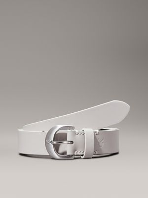 grey leather belt for women calvin klein jeans