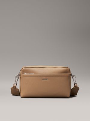 light brown convertible crossbody bag for women calvin klein