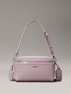 purple wielofunkcyjna torba przez ramię dla kobiety - calvin klein