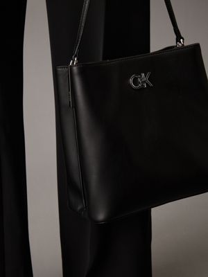 pvh black bucket bag for women calvin klein