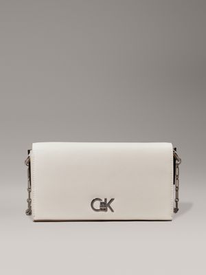 cream small crossbody bag for women calvin klein