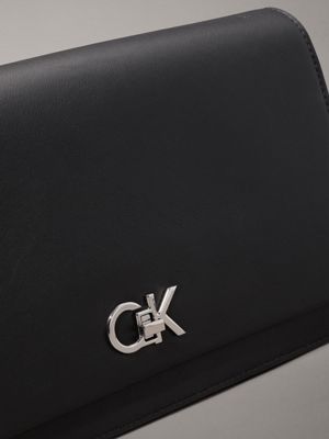 pvh black shoulder bag for women calvin klein