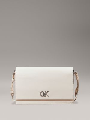 cream shoulder bag for women calvin klein