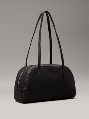 pvh black dome shoulder bag for women calvin klein